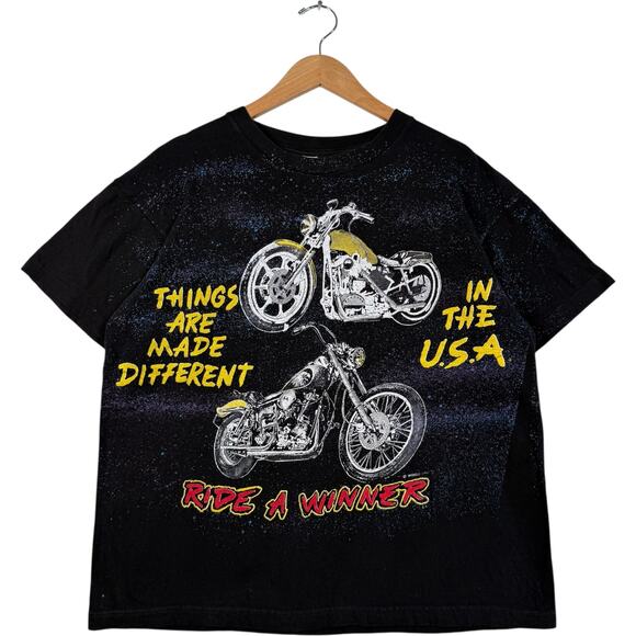 Vintage Things Are Made Different In The U.S.A. AOP Tee L - Picture 1 of 7